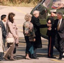 President Clinton Arriving at Chautauqua