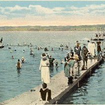 Bathing Scene, Chautauqua Institution, Chautauqua Lake, N.Y.