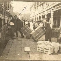 Loading Steamer Trunks at the Dock