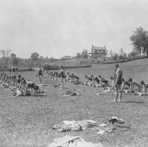 Class on Baseball Field