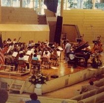 Band Performing in Amphitheater