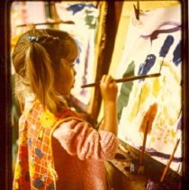 Girl Painting Picture