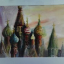 St. Basil's Domes Painting