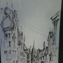 Riga Street Drawing