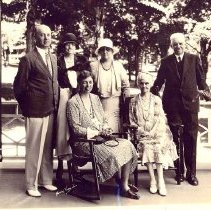 Group Portrait with Eleanor Roosevelt on Porch