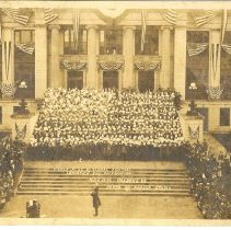 Human Flag by School Children