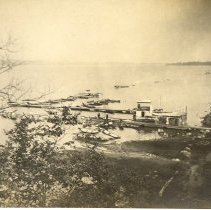 Boats in front of the Hotel Atheneum, c.1920