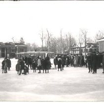 Ice Skating Outside the Colonnade