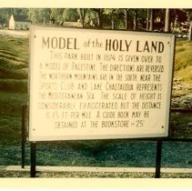 Model of the Holy land Sign