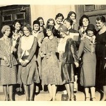 Young Women Pose as Group at Convention in Moose Jaw, Saskatchewan, Canada