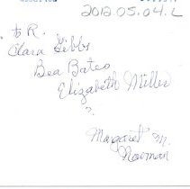 Clara, Bea, Elizabeth and Margaret