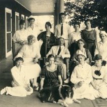 Dr. John Nelson of Jamestown, N.Y. is seated in the center.