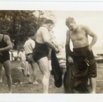 Men Dressing At American Red Cross Aquatic School