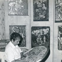 Maritza Morgan Working on a Piece