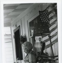 Gertrude A. Gifford Doing Needlework