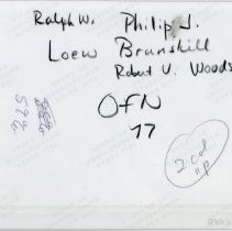 Ralph Loew Speaking at Old First Night