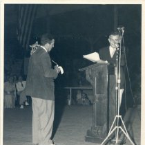 Shorty Follansbee and a Raccoon