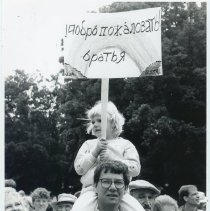 Child Holding Sign