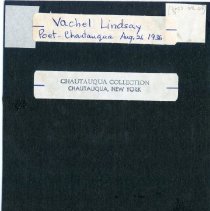 Portrait of Vachel Lindsay