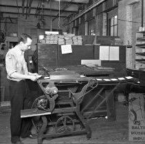 Man at Printing Press