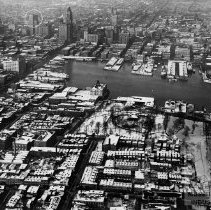 Aerial view of Baltimore City