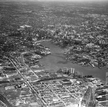 Aerial view of Baltimore City