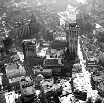 aerial view of Baltimore City