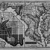 Map of Maryland and Baltimore