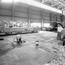 Workers in #3 turbine room