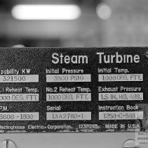 Turbine Name Plate