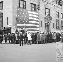 Crowd on Holliday Street