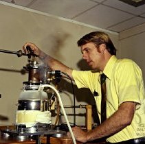 Scientist performing tests