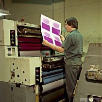Worker at Wiemar Litho