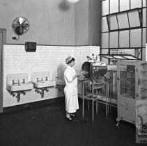 Woman at B&O Railroad