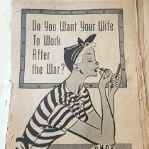 Do You Want Your Wife To Work After the War