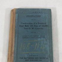 Specifications for the Construction of a Standard Steel Bulk Oil Ship of 10,000 Tons D.W. Capacity