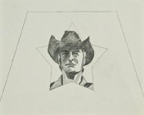 Preliminary Drawing For Stompin' Tom Painting