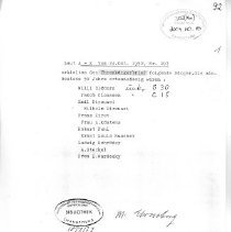 Ehrenbürgerbriefe für Swakopmunder Bürger - 24.10.1952