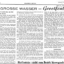 Geschichte Grootfonteins