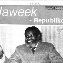 Sam Nujoma talks with Republikein