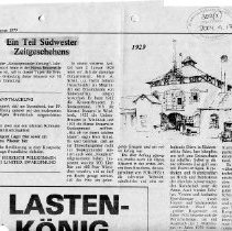 Teil des Südwesters Zeitgeschehens - betr. Brauerei