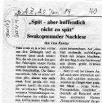 Spät - aber hoffentlich nicht zu spät - Nachlese - Kuntze, Lisa