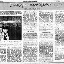 Swakopmunder Nächte - Lilienthal, A - 1989