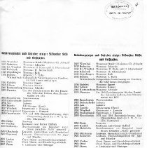 Gründungsjahre und Gründer - Südw. Städte u. Ortschaften