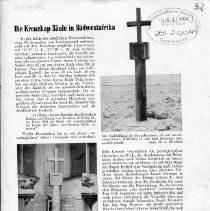 Die Kreuzkap-Säule in Südwestafrika