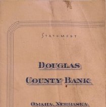 Douglas County Bank statement