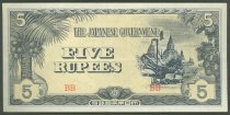 5 Rupees Burma