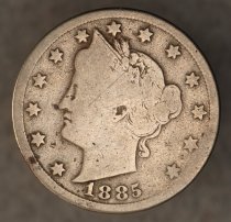 1885 Liberty Head 5 Cents