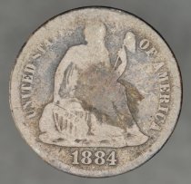 1884 Liberty Seated Dime O