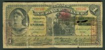 1885 1 Peso, Banco Nacional de Mexico F.